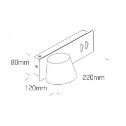 SIENINIS LED ŠVIESTUVAS 65147/W/W 10W RIGHT BALTAS kaina