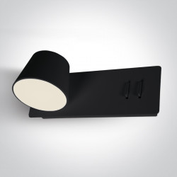 SIENINIS LED ŠVIESTUVAS 65147/B/W 10W RIGHT juodas kaina