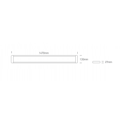 LUBINIS LED ŠVIESTUVAS LINEAR RANGE 38250M/W/V 50W L147 kaina