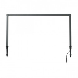 PASTATOMAS | ĮSMEIGIAMAS LED ŠVIESTUVAS BARRIER H50 15W TAMSIAI PILKAS