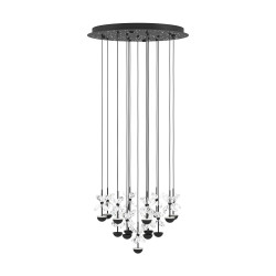 PAKABINAMAS LED ŠVIESTUVAS PIANOPOLI D50 27W JUODAS kaina