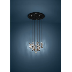 PAKABINAMAS LED ŠVIESTUVAS PIANOPOLI D50 27W JUODAS pristatymas