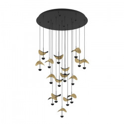 PAKABINAMAS LED ŠVIESTUVAS DRACERA D78 39W JUODAS | AUKSO SPALVOS