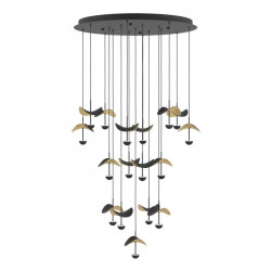 PAKABINAMAS LED ŠVIESTUVAS DRACERA D78 39W JUODAS | AUKSO SPALVOS kaina