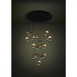 PAKABINAMAS LED ŠVIESTUVAS DRACERA D78 39W JUODAS | AUKSO SPALVOS internetu