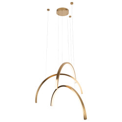 Pakabinamas LED šviestuvas TRIO ARC 63W aukso spalvos