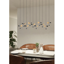 PAKABINAMAS LED ŠVIESTUVAS DRACERA L112 23W JUODAS | AUKSO SPALVOS kaina