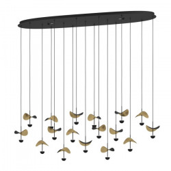 PAKABINAMAS LED ŠVIESTUVAS DRACERA L155 39W JUODAS | AUKSO SPALVOS