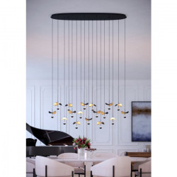 PAKABINAMAS LED ŠVIESTUVAS DRACERA L155 39W JUODAS | AUKSO SPALVOS pristatymas