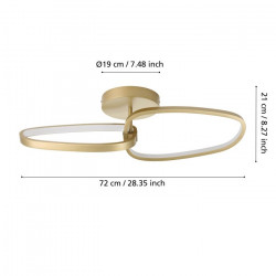 LUBINIS LED ŠVIESTUVAS LODOSA L72 25W ŽALVARIO SPALVOS internetu