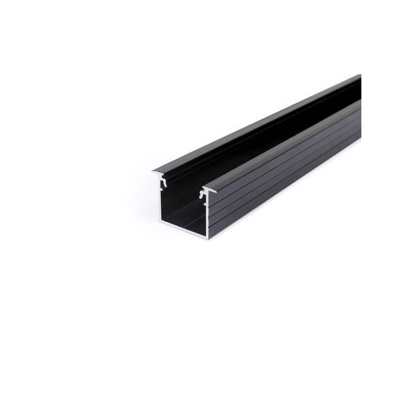 LED PROFILIS TOPMET LINEA-IN20 EE7F/U7 ĮLEIDŽIAMAS, 1M, JUODAS E4010021
