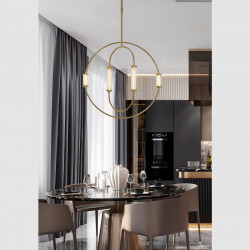 PAKABINAMAS LED ŠVIESTUVAS ANDY L84 34W AUKSO SPALVOS kaina