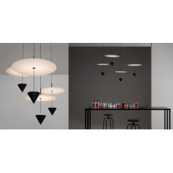 PAKABINAMAS LED ŠVIESTUVAS STRALUNATA D40 16,8W JUODAS pigiau