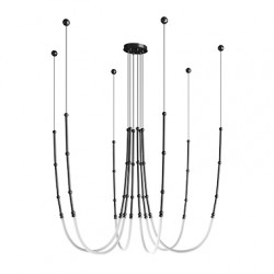 PAKABINAMAS LED ŠVIESTUVAS LEDA 86,4W JUODAS