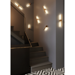 SIENINIS LED ŠVIESTUVAS MERANO I 6W aukso spalvos pristatymas