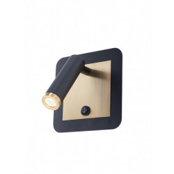 SIENINIS LED ŠVIESTUVAS CLOSER SQUARE 6W JUODAS | ŽALVARIO SPALVOS