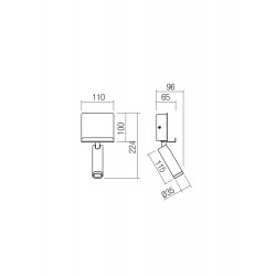 SIENINIS LED ŠVIESTUVAS PANEL 3,5W BALTAS kaina