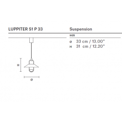 PAKABINAMAS LED ŠVIESTUVAS LUPPITER D33 H31 13,6W AUKSO SPALVOS skubiai