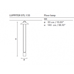 PASTATOMAS LED ŠVIESTUVAS LUPPITER D33 12,5W AUKSO SPALVOS pristatymas