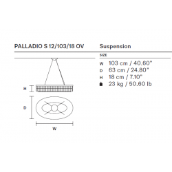 PAKABINAMAS ŠVIESTUVAS PALLADIO L103 JUODAS pristatymas