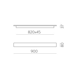 SIENINIS LED ŠVIESTUVAS FOSCA 30W L90 JUODAS pristatymas