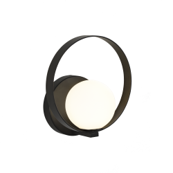 SIENINIS LED ŠVIESTUVAS HALO 5W JUODAS