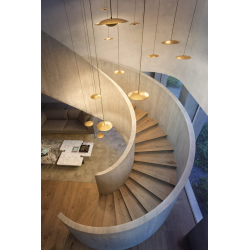 PAKABINAMAS LED ŠVIESTUVAS GINGER 3 15W TAMSIAI RUDAS skubiai