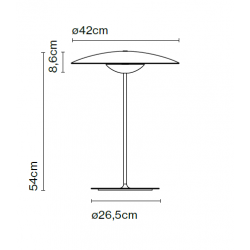 STALINIS LED ŠVIESTUVAS GINGER D42 16,8W ŠVIESIAI RUDAS pigiau