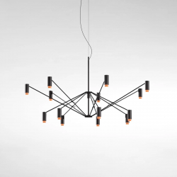 PAKABINAMAS LED ŠVIESTUVAS THE W 110W JUODAS | AUKSO SPALVOS