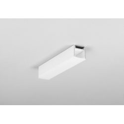 LED PROFILIS HOOD14 F/U1 PAVIRŠINIS, 2M, BALTAS kaina