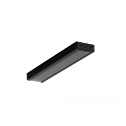 LED PROFILIS SURFACE14.V2 EE7F/Y PAVIRŠINIS, 2M, JUODAS pigiau