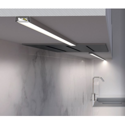 LED PROFILIS SURFACE14.V2 EE7F/Y PAVIRŠINIS, 2M, JUODAS pristatymas