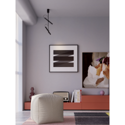 lubinis LED šviestuvas PRAXI 14,6W 3000K juodas dimeriuojamas pigiau