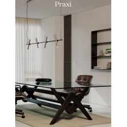 Pakabinamas LED šviestuvas PRAXI 28,5W 3000K juodas dimeriuojamas pigiau