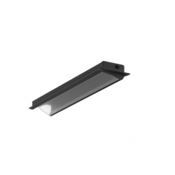 LED PROFILIS DIAGONAL10 C ĮLEIDŽIAMAS, 2M, JUODAS pigiau