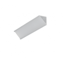 LED PROFILIS CABI12 DUO D1E KAMPINIS, 1M, ANODUOTAS ALIUMINIS kaina