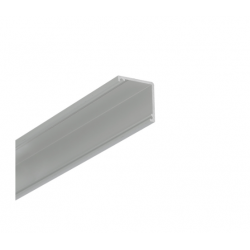 LED PROFILIS CABI12 DUO E KAMPINIS, 1M, ANODUOTAS ALIUMINIS