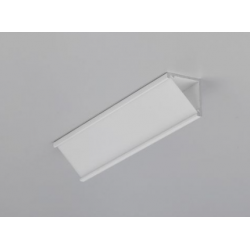 LED PROFILIS CABI12 DUO E KAMPINIS, 1M, BALTAS kaina