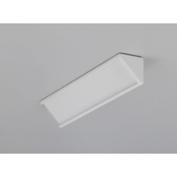 LED PROFILIS CABI12 DUO E KAMPINIS, 1M, BALTAS pigiau