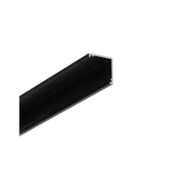LED PROFILIS CABI12 DUO E KAMPINIS, 1M, JUODAS