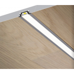 LED PROFILIS GROOVE10.V2 A1C/U ĮLEIDŽIAMAS, 2M, BALTAS pristatymas