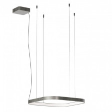 Pakabinamas LED šviestuvas ORION square 40W 50x50 CCT nikelio spalvos dimeriuojamas