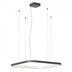 Pakabinamas LED šviestuvas ORION square 58W 75x75 CCT juodas dimeriuojamas