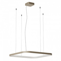 Pakabinamas LED šviestuvas ORION square 58W 75x75 CCT aukso spalvos dimeriuojamas pigiau