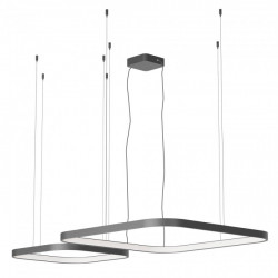 Pakabinamas LED šviestuvas ORION square 96W CCT juodas dimeriuojamas kaina