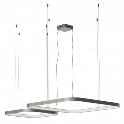 Pakabinamas LED šviestuvas ORION square 96W CCT nikelio spalvos dimeriuojamas kaina
