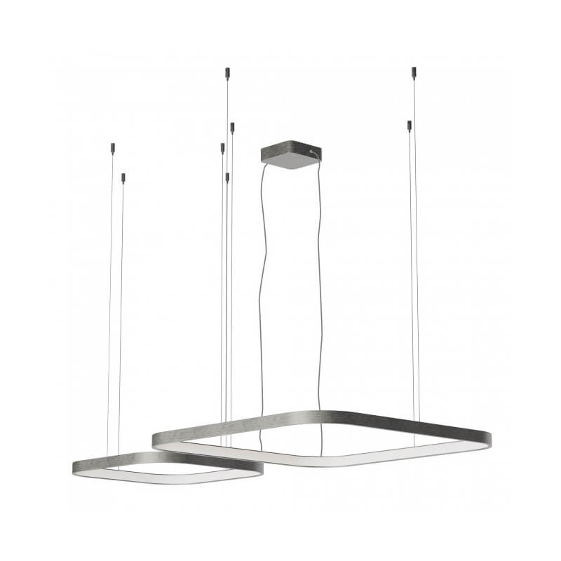 Pakabinamas LED šviestuvas ORION square 96W CCT nikelio spalvos dimeriuojamas