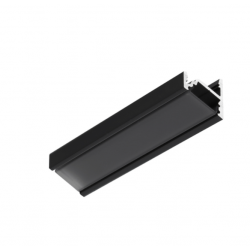 LED PROFILIS CORNER10.V2 A1C/U1 KAMPINIS, 1M, JUODAS kaina