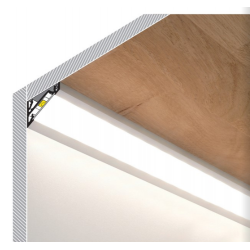LED PROFILIS CORNER10.V2 A1C/U1 KAMPINIS, 2M, BALTAS pristatymas