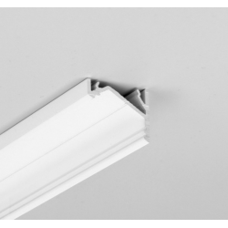LED PROFILIS CORNER16.V2 AC-6/TY KAMPINIS, 2M, BALTAS
